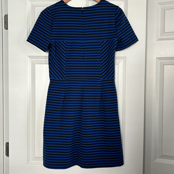 Madewell Striped Gallerist Dress Size 4 Black and Navy - Picture 5 of 11